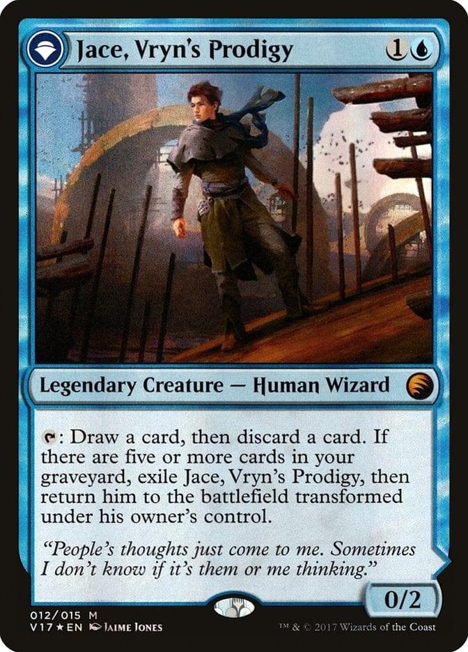 Magic: The Gathering MTG Single Jace, Vryn's Prodigy // Jace, Telepath Unbound [From the Vault: Transform]