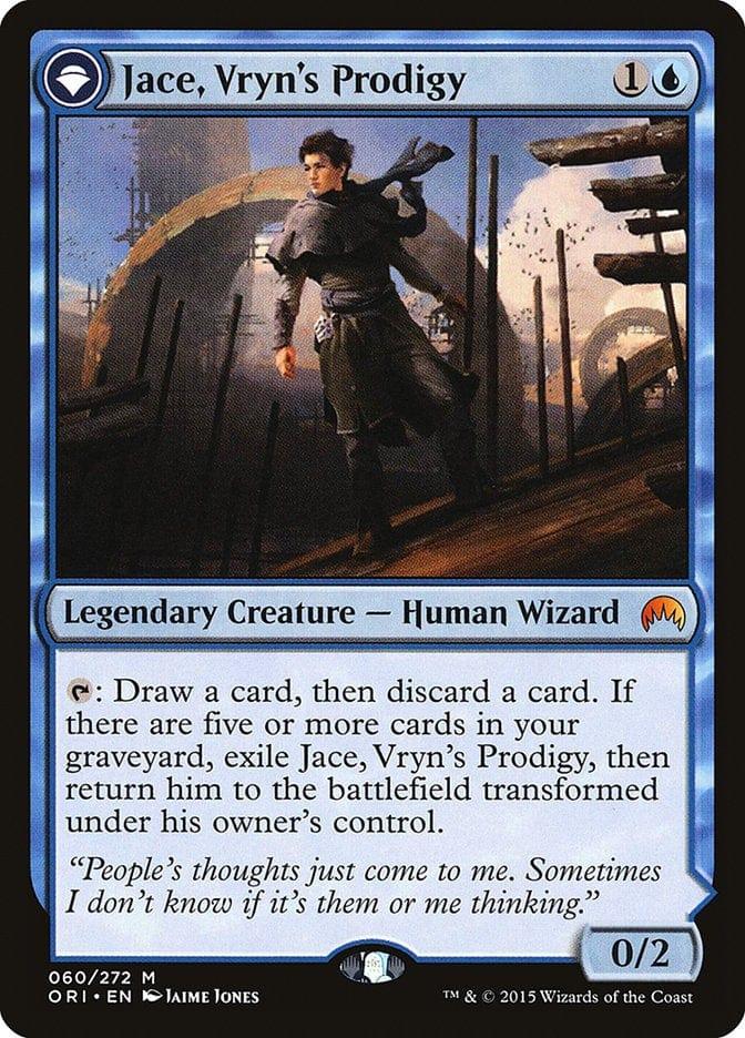 Magic: The Gathering MTG Single Jace, Vryn's Prodigy // Jace, Telepath Unbound [Magic Origins]