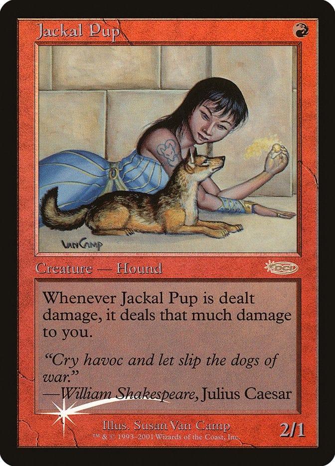Magic: The Gathering MTG Single Jackal Pup [Friday Night Magic 2001]