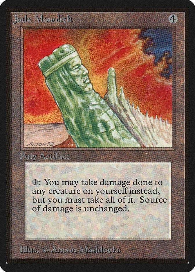 Magic: The Gathering MTG Single Jade Monolith [Limited Edition Beta]