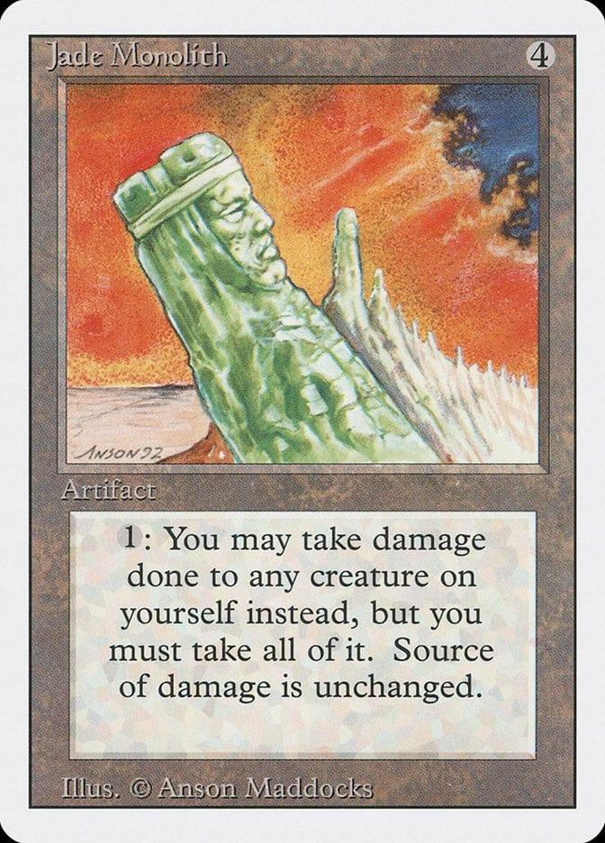 Magic: The Gathering MTG Single Jade Monolith [Revised Edition]
