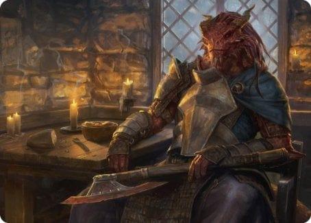 Magic: The Gathering MTG Single Jaded Sell-Sword Art Card [Dungeons & Dragons: Adventures in the Forgotten Realms Art Series]