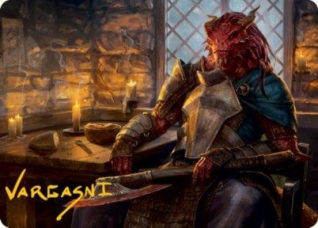 Magic: The Gathering MTG Single Jaded Sell-Sword Art Card (Gold-Stamped Signature) [Dungeons & Dragons: Adventures in the Forgotten Realms Art Series]