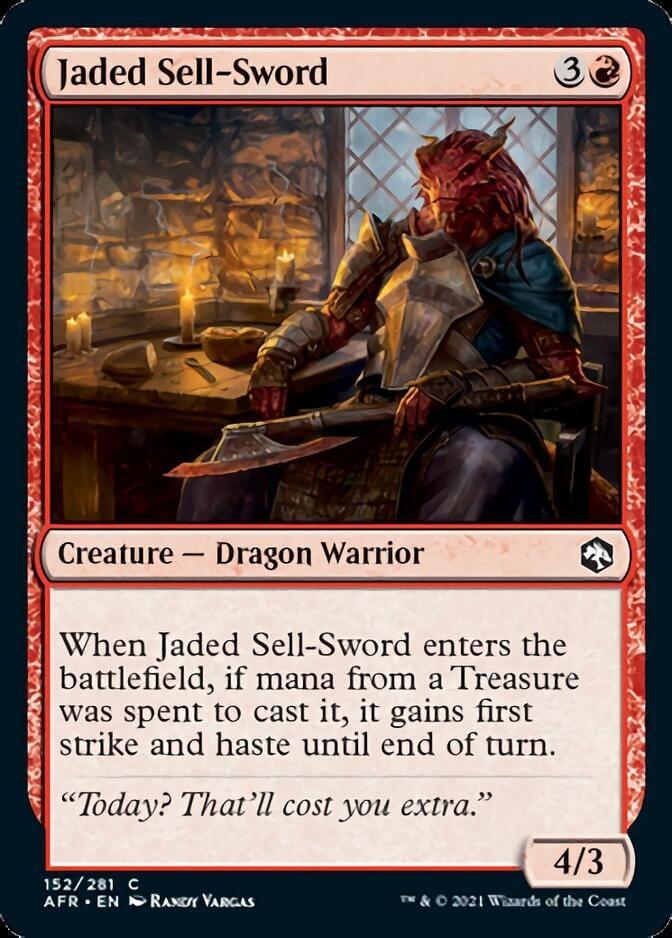 Magic: The Gathering MTG Single Jaded Sell-Sword [Dungeons & Dragons: Adventures in the Forgotten Realms]
