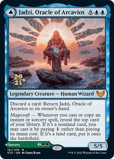Magic: The Gathering MTG Single Jadzi, Oracle of Arcavios // Journey to the Oracle [Strixhaven: School of Mages Prerelease Promos]