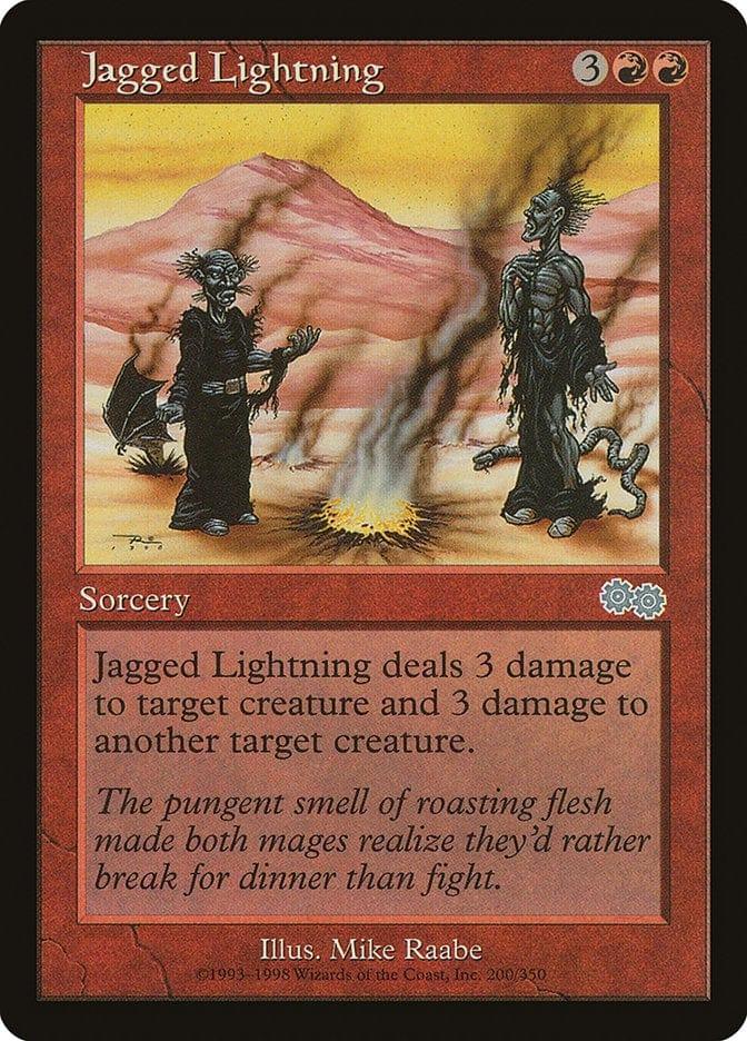 Magic: The Gathering MTG Single Jagged Lightning [Urza's Saga]