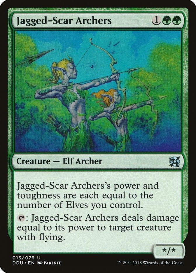Magic: The Gathering MTG Single Jagged-Scar Archers [Duel Decks: Elves vs. Inventors]