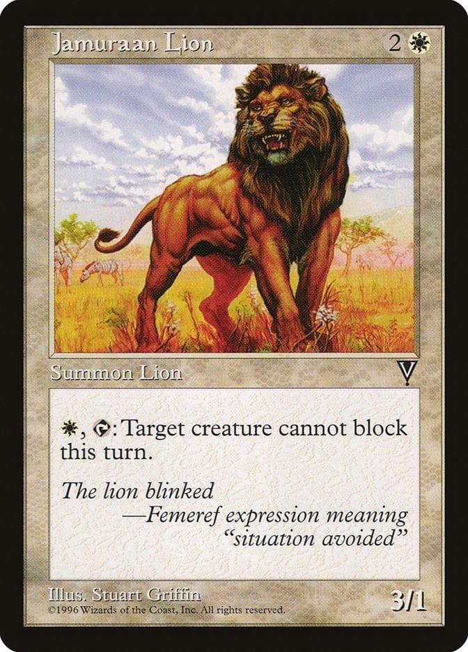 Magic: The Gathering MTG Single Jamuraan Lion [Visions]