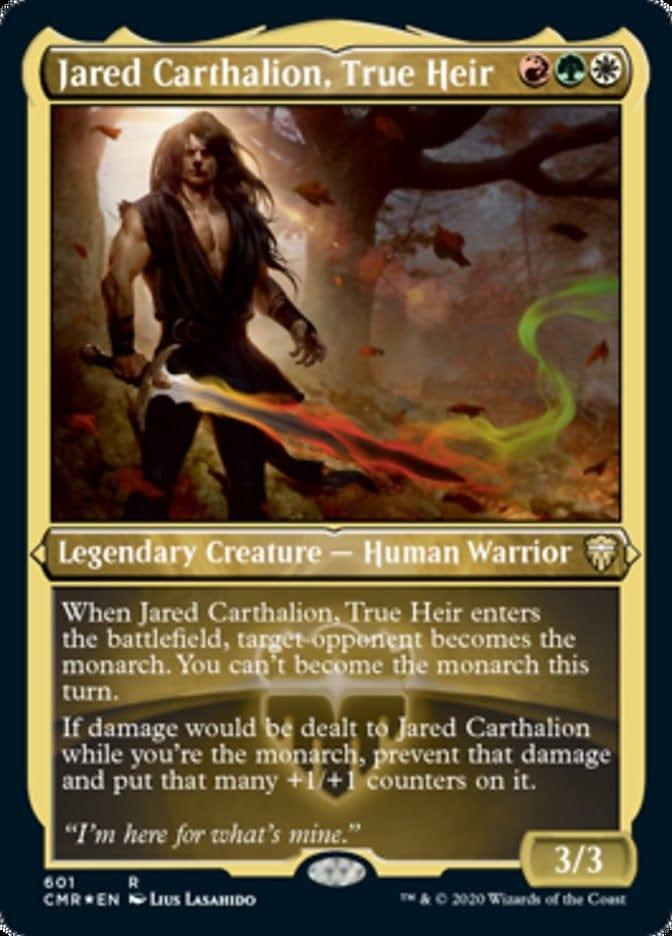 Magic: The Gathering MTG Single Jared Carthalion, True Heir [Commander Legends Etched]