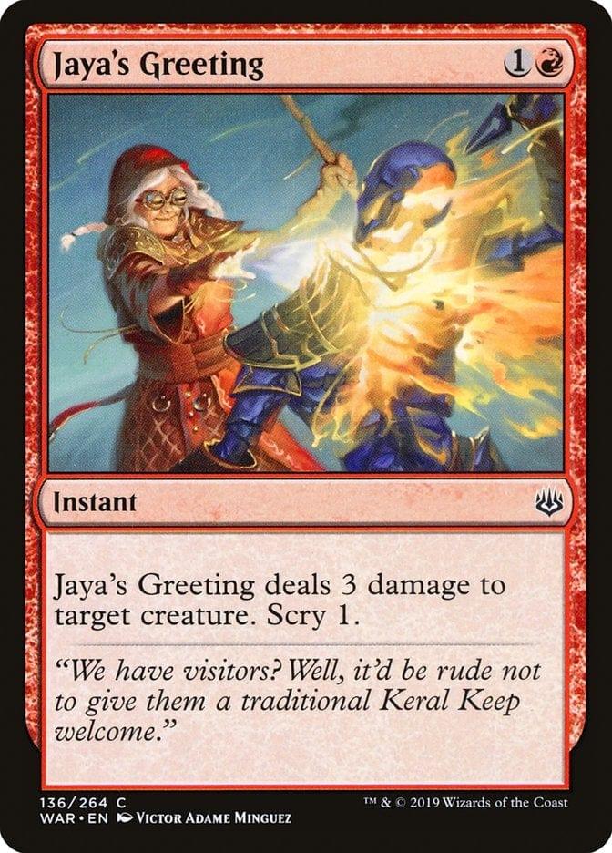 Magic: The Gathering MTG Single Jaya's Greeting [War of the Spark]