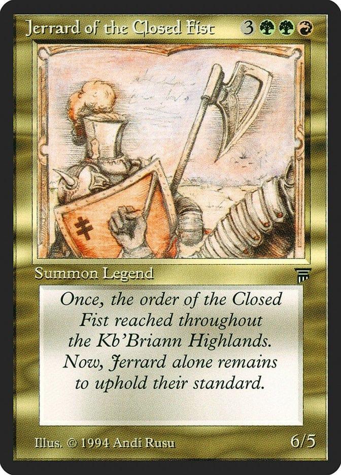 Magic: The Gathering MTG Single Jerrard of the Closed Fist [Legends]