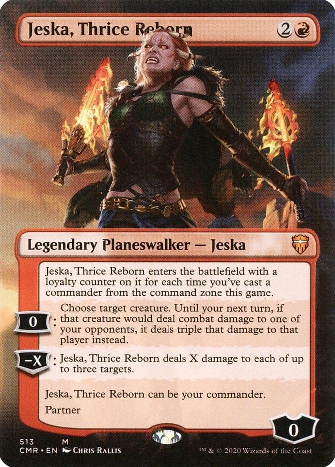 Magic: The Gathering MTG Single Jeska, Thrice Reborn (Borderless) [Commander Legends Borderless]