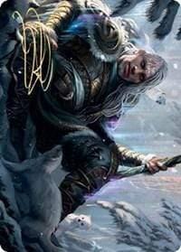Magic: The Gathering MTG Single Jorn, God of Winter Art Card (Gold-Stamped Signature) [Kaldheim: Art Series]