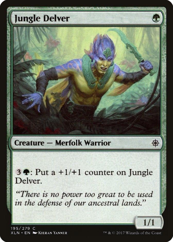 Magic: The Gathering MTG Single Jungle Delver [Ixalan]