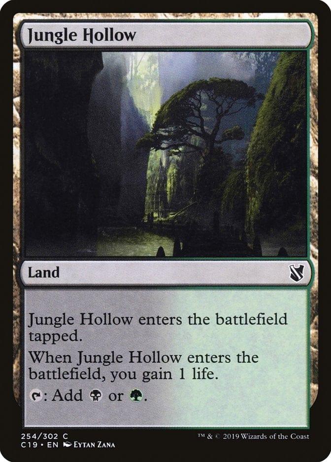 Magic: The Gathering MTG Single Jungle Hollow [Commander 2019]