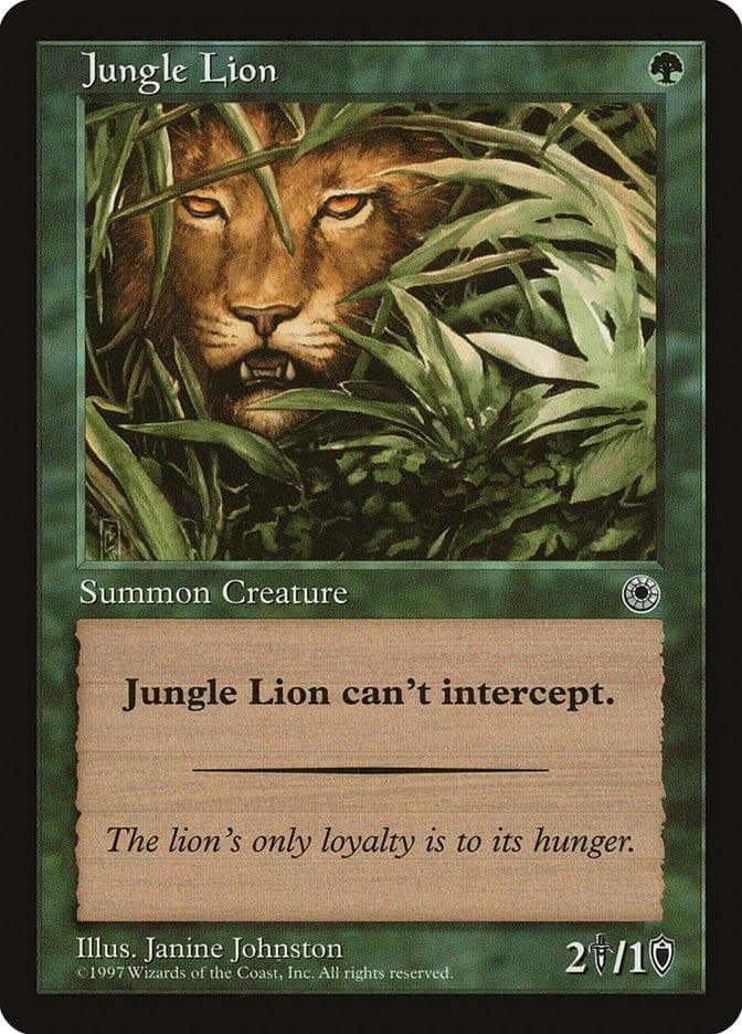 Magic: The Gathering MTG Single Jungle Lion [Portal]
