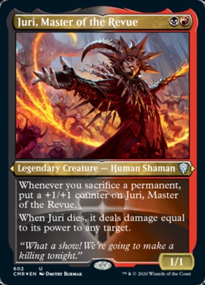 Magic: The Gathering MTG Single Juri, Master of the Revue [Commander Legends Etched]
