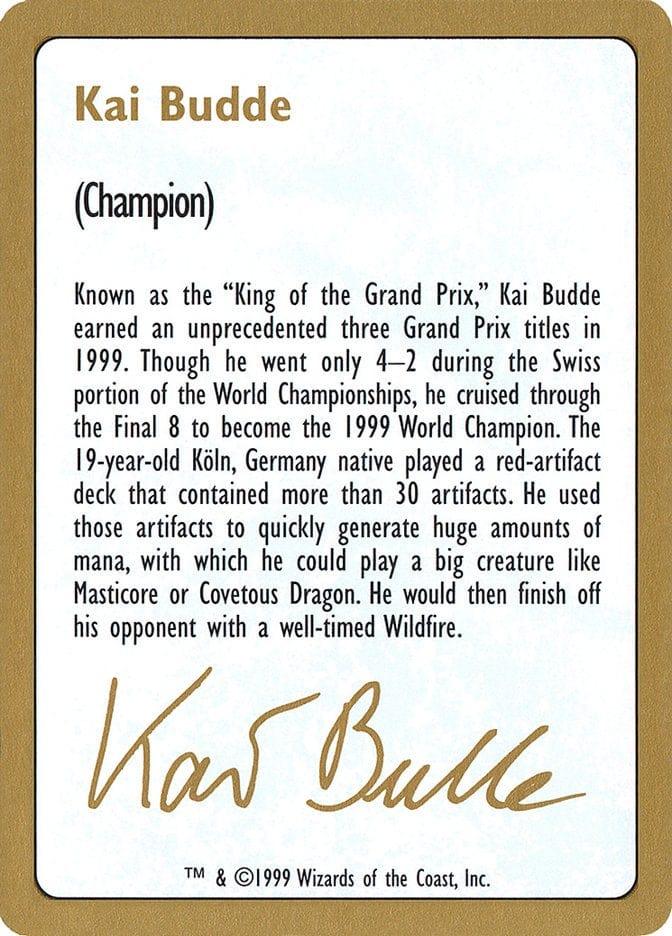 Magic: The Gathering MTG Single Kai Budde Bio [World Championship Decks 1999]