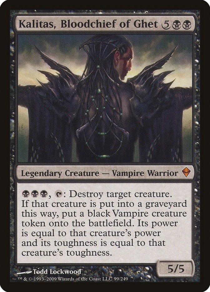 Magic: The Gathering MTG Single Kalitas, Bloodchief of Ghet [Zendikar]