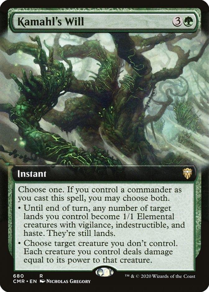 Magic: The Gathering MTG Single Kamahl's Will (Extended) [Commander Legends Extended]