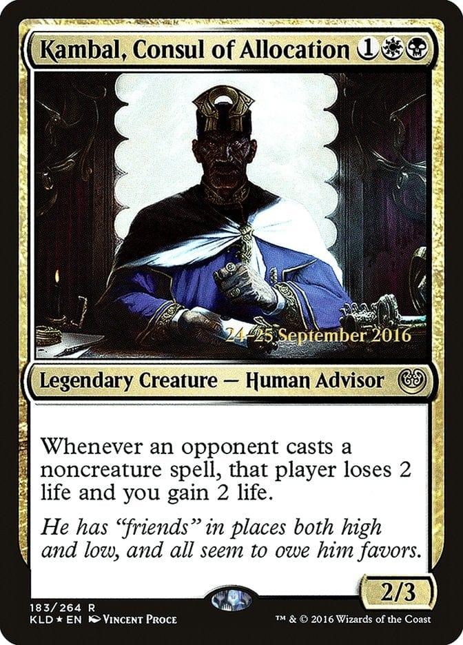 Magic: The Gathering MTG Single Kambal, Consul of Allocation  [Kaladesh Prerelease Promos]