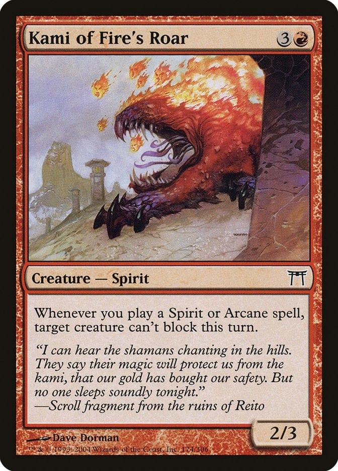 Magic: The Gathering MTG Single Kami of Fire's Roar [Champions of Kamigawa]