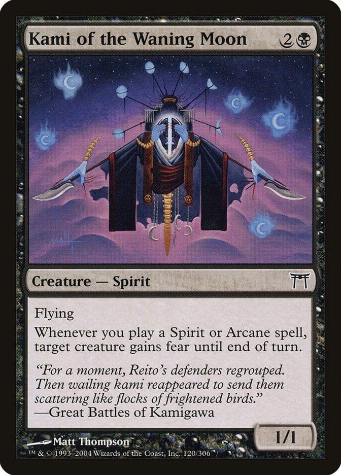 Magic: The Gathering MTG Single Kami of the Waning Moon [Champions of Kamigawa]