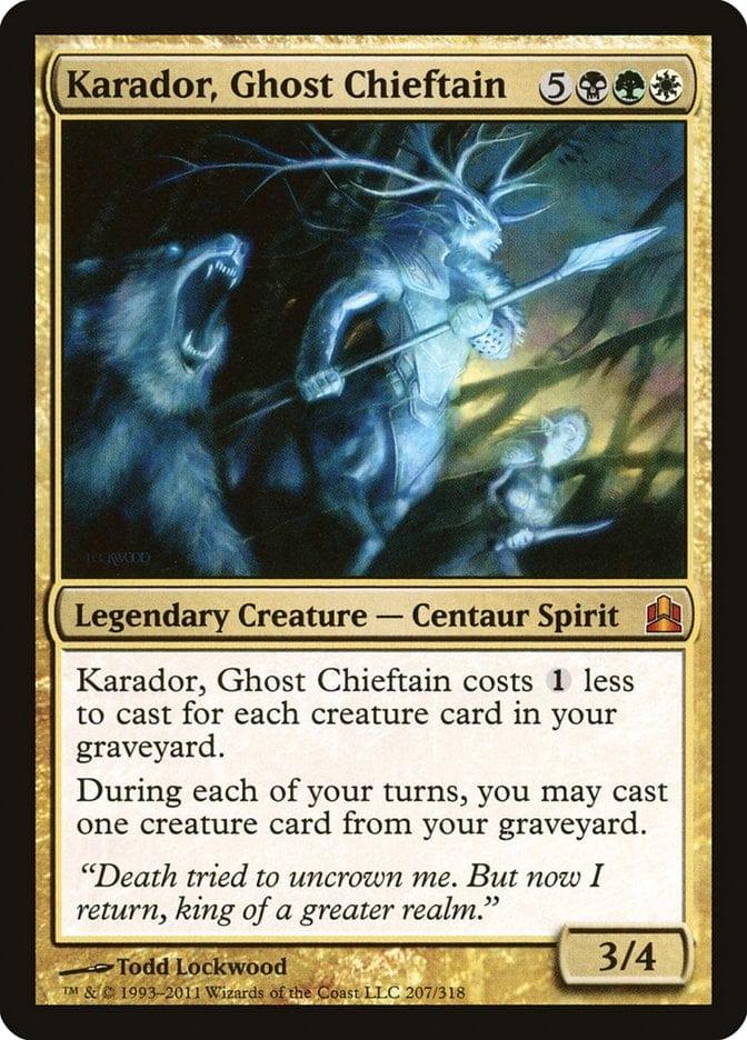 Magic: The Gathering MTG Single Karador, Ghost Chieftain [Commander 2011]