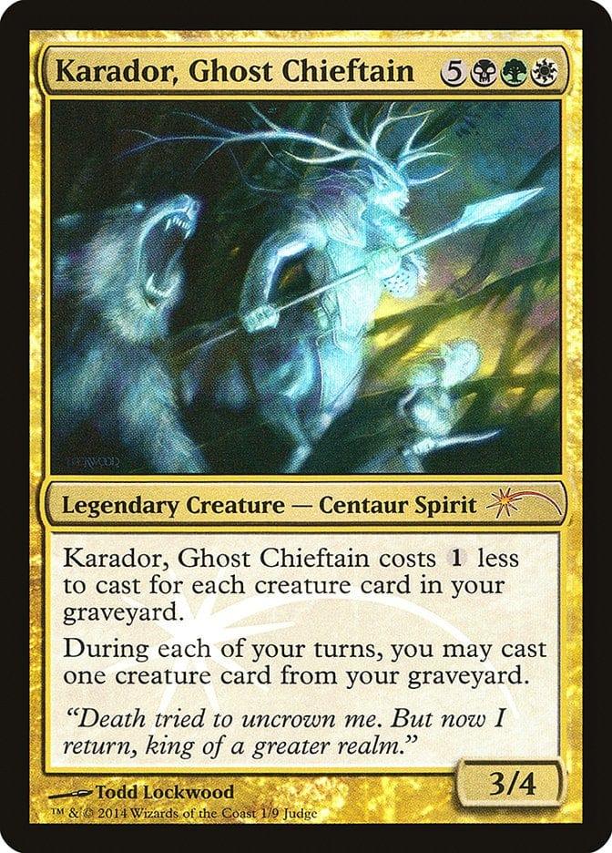 Magic: The Gathering MTG Single Karador, Ghost Chieftain [Judge Gift Cards 2014]
