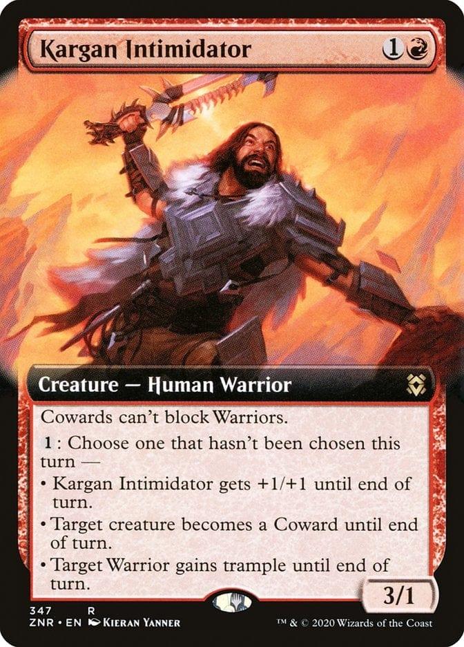 Magic: The Gathering MTG Single Kargan Intimidator (Extended) [Zendikar Rising Extended Art]