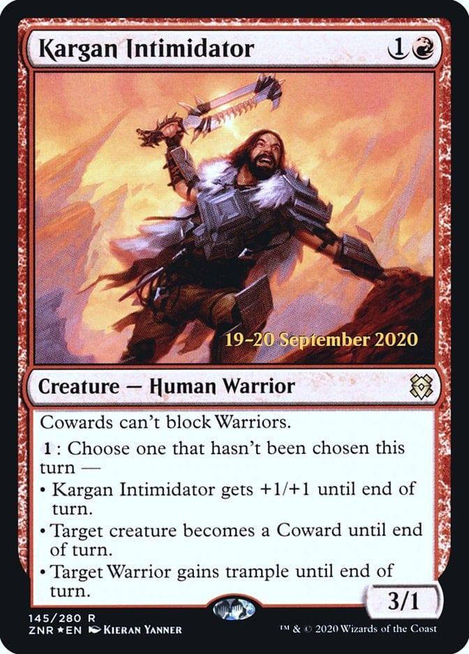 Magic: The Gathering MTG Single Kargan Intimidator [Zendikar Rising Prerelease Promos]