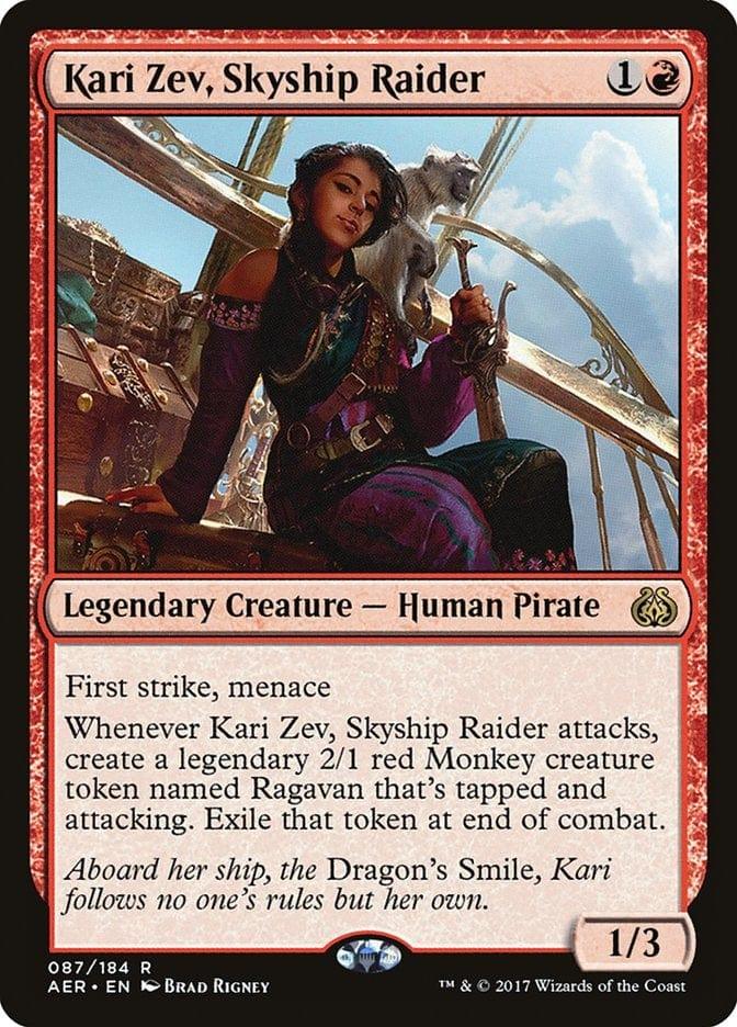 Magic: The Gathering MTG Single Kari Zev, Skyship Raider [Aether Revolt]