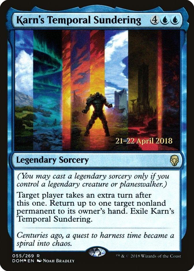 Magic: The Gathering MTG Single Karn's Temporal Sundering  [Dominaria Prerelease Promos]
