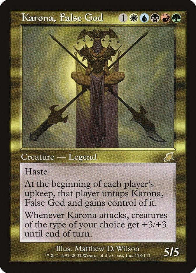 Magic: The Gathering MTG Single Karona, False God [Scourge]
