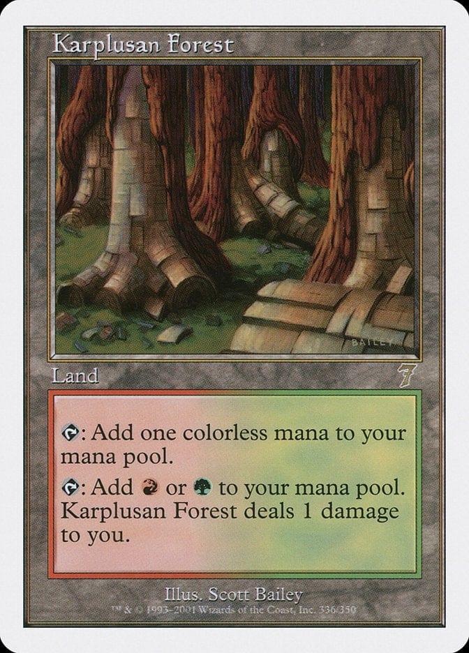 Magic: The Gathering MTG Single Karplusan Forest [Seventh Edition]