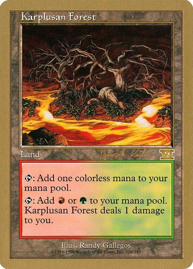 Magic: The Gathering MTG Single Karplusan Forest [World Championship Decks 2000]