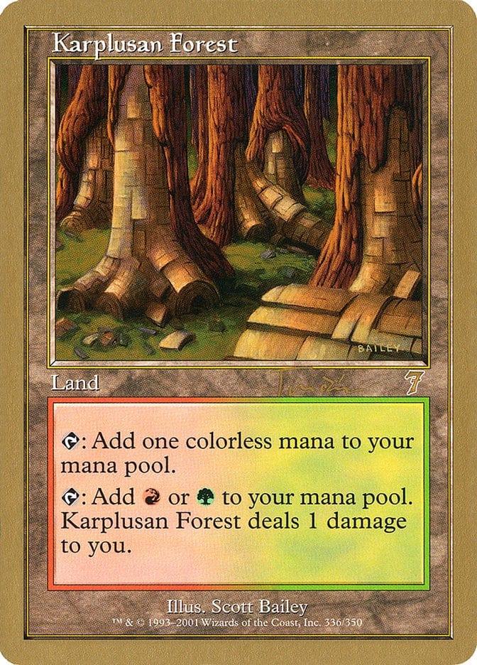 Magic: The Gathering MTG Single Karplusan Forest [World Championship Decks 2001]