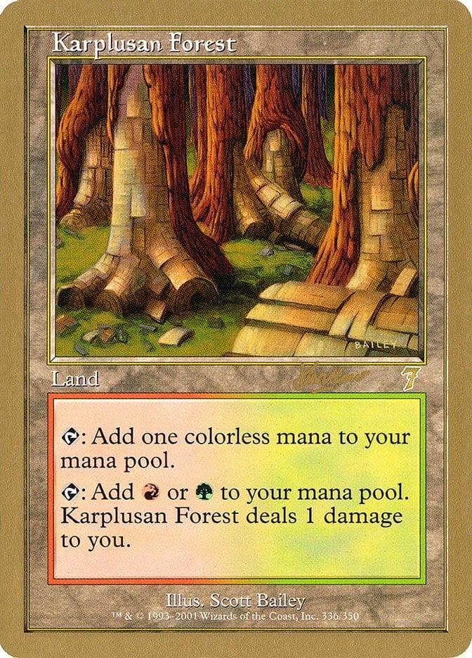Magic: The Gathering MTG Single Karplusan Forest [World Championship Decks 2002]