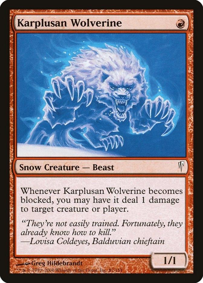 Magic: The Gathering MTG Single Karplusan Wolverine [Coldsnap]