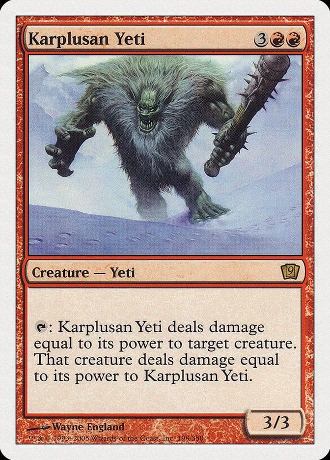 Magic: The Gathering MTG Single Karplusan Yeti [Ninth Edition]