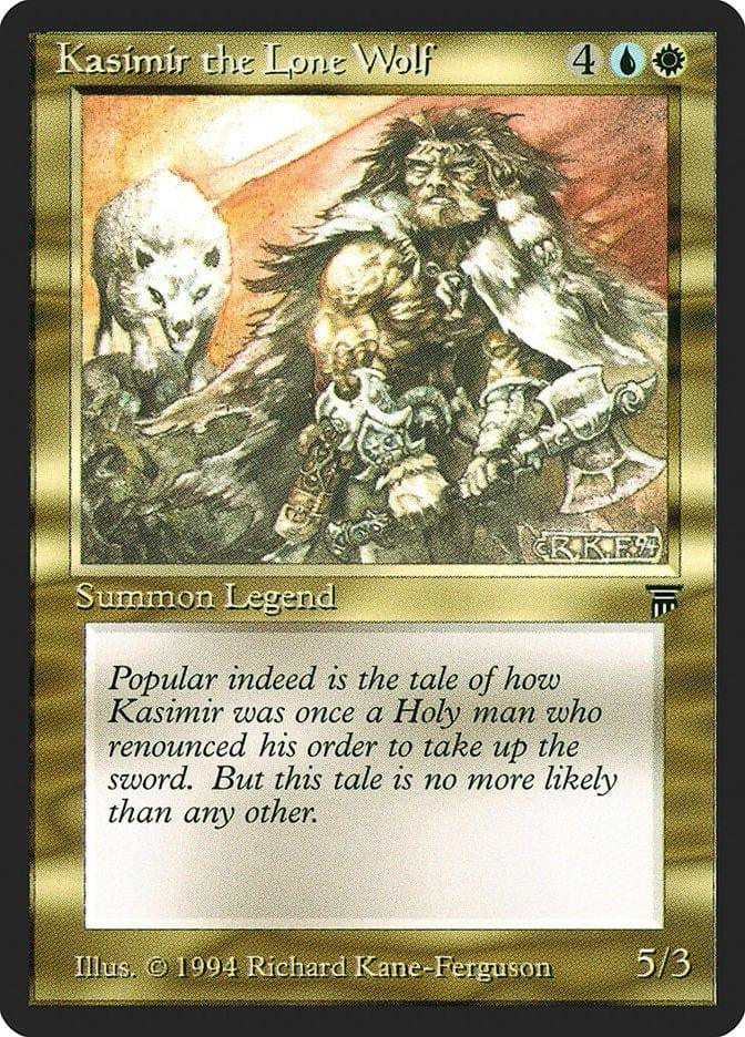 Magic: The Gathering MTG Single Kasimir the Lone Wolf [Legends]