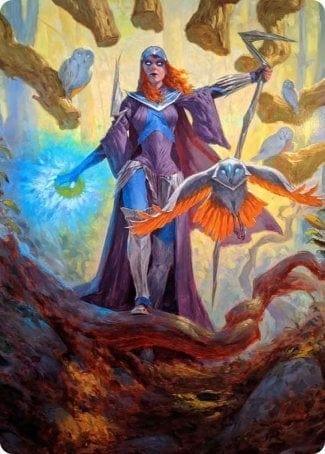 Magic: The Gathering MTG Single Kasmina, Enigma Sage Art Card [Strixhaven: School of Mages Art Series]