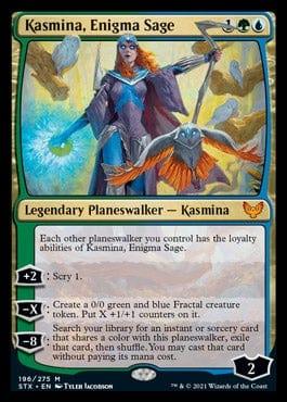 Magic: The Gathering MTG Single Kasmina, Enigma Sage [Strixhaven: School of Mages]