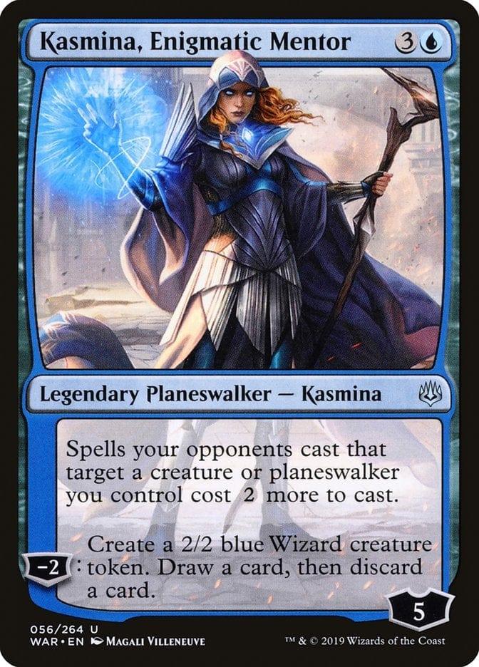 Magic: The Gathering MTG Single Kasmina, Enigmatic Mentor [War of the Spark]
