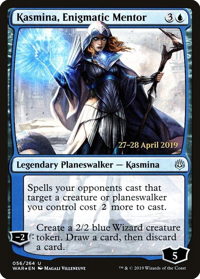 Magic: The Gathering MTG Single Kasmina, Enigmatic Mentor  [War of the Spark Prerelease Promos]