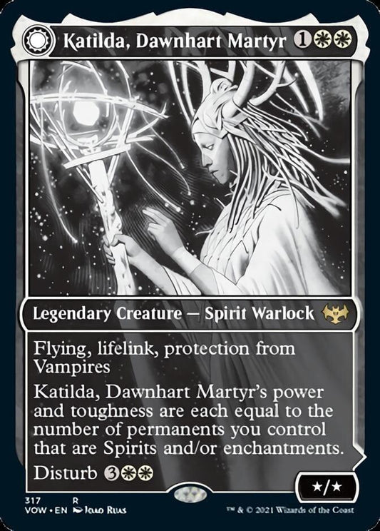 Magic: The Gathering MTG Single Katilda, Dawnhart Martyr // Katilda's Rising Dawn (Showcase Eternal Night) [Innistrad: Crimson Vow]