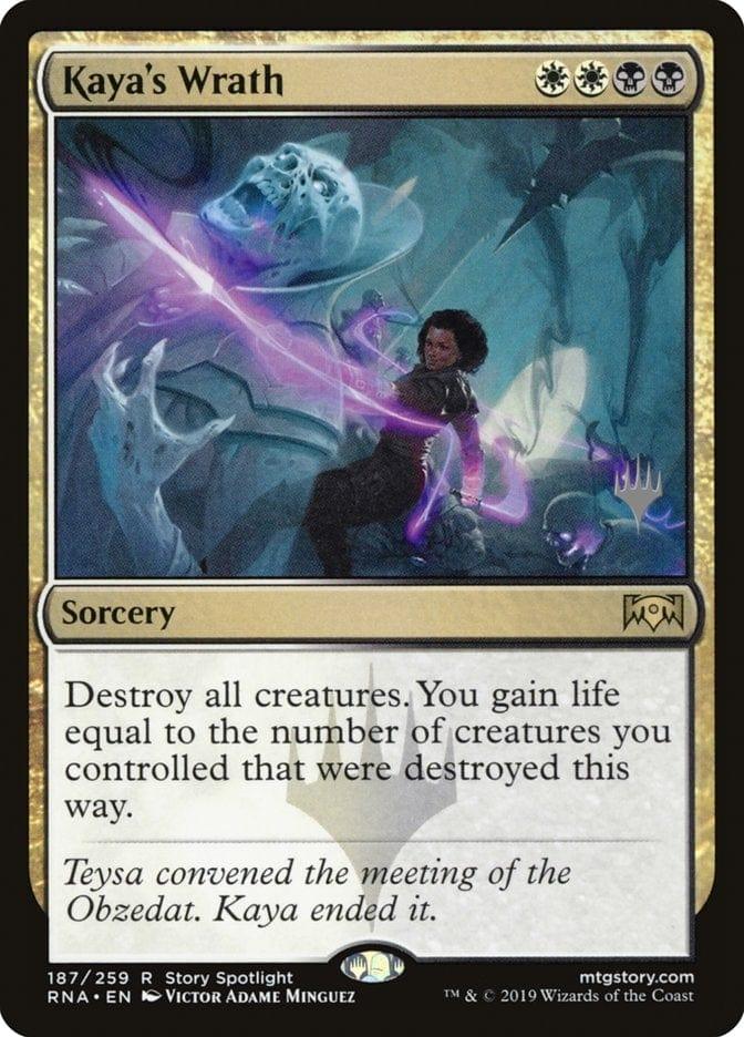 Magic: The Gathering MTG Single Kaya's Wrath (Promo Pack) [Ravnica Allegiance Promos]