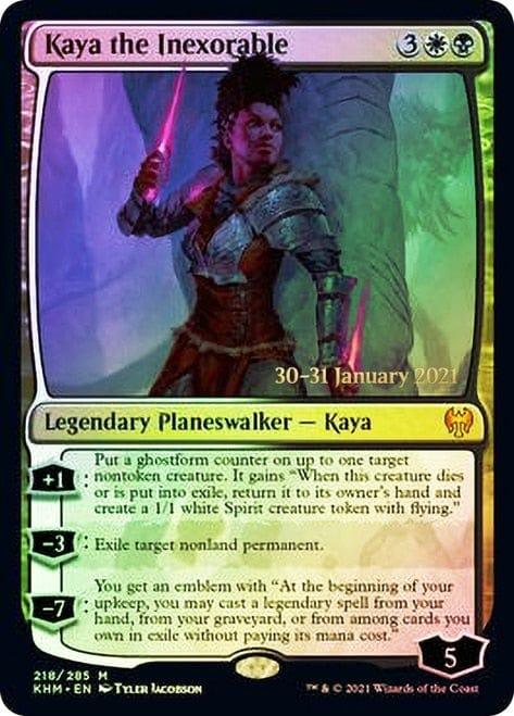 Magic: The Gathering MTG Single Kaya the Inexorable  [Kaldheim Prerelease Promos]