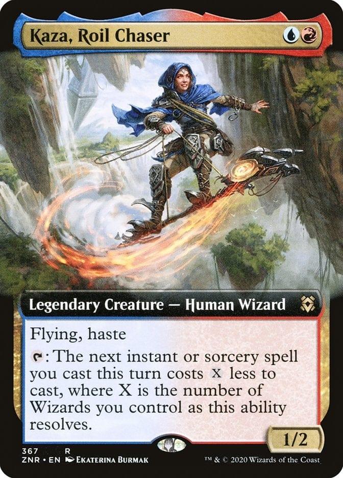 Magic: The Gathering MTG Single Kaza, Roil Chaser (Extended) [Zendikar Rising Extended Art]