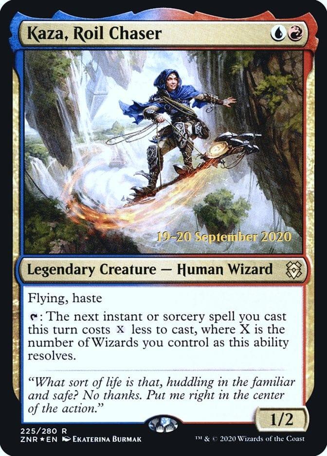 Magic: The Gathering MTG Single Kaza, Roil Chaser [Zendikar Rising Prerelease Promos]